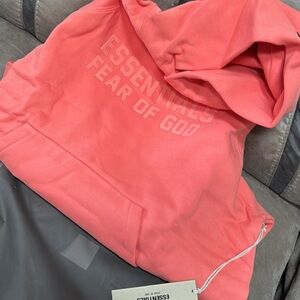 Essentials Fear of God Coral Hoodie